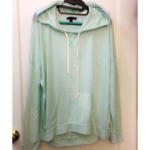 Hooded & Loose Long Sleeve Shirt -LG/XLG